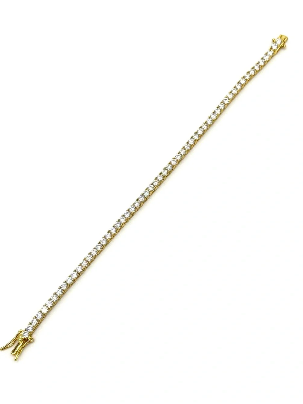 18K Gold Plated, 5.6CTW Moissanite Tennis Bracelet